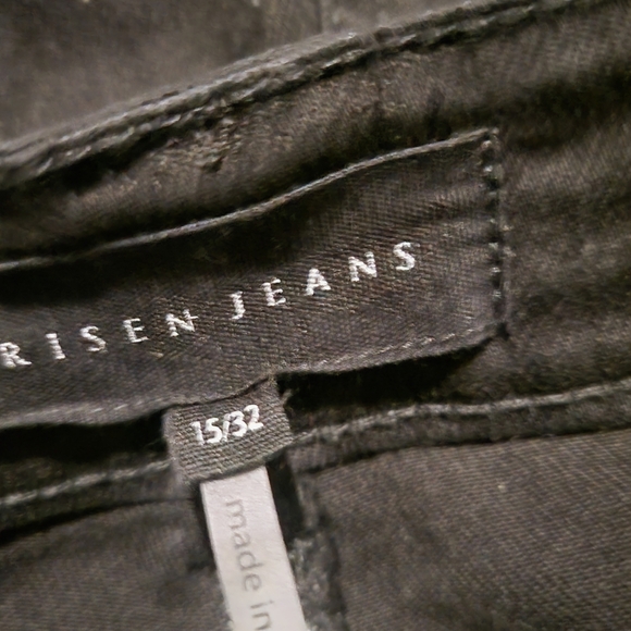 RISEN Jeans Black Size 15WAIST 32 - Picture 4 of 4